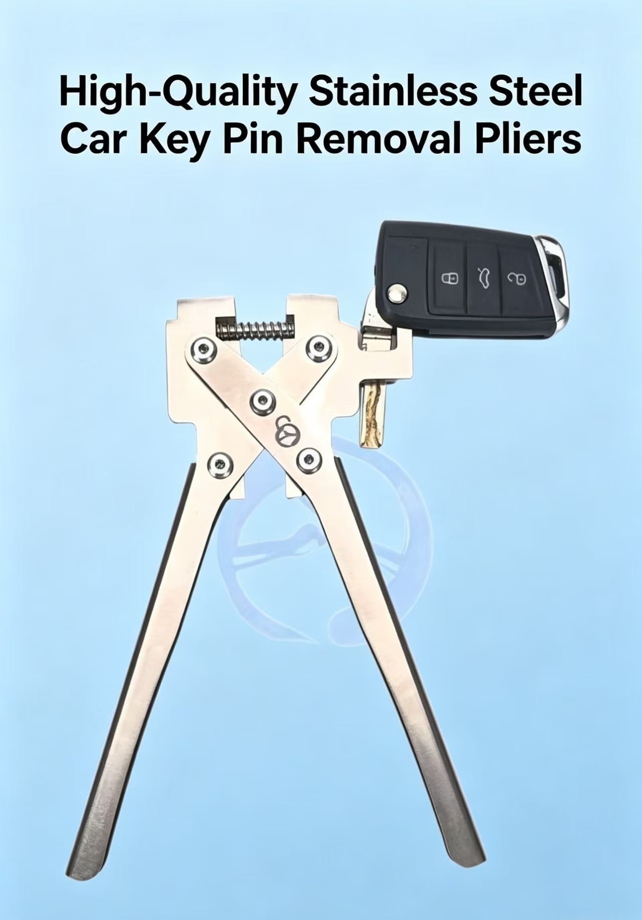 Pliers for removing pins for car keys.
