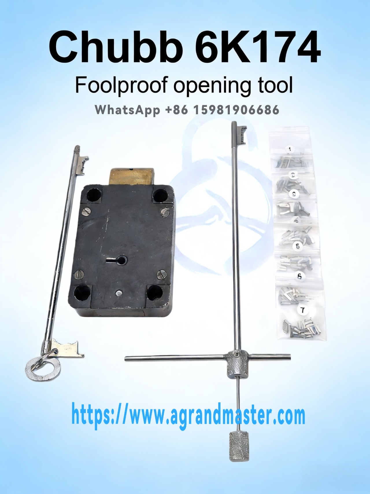 A grand master® Chubb 6K174 fool-proof opening tool
