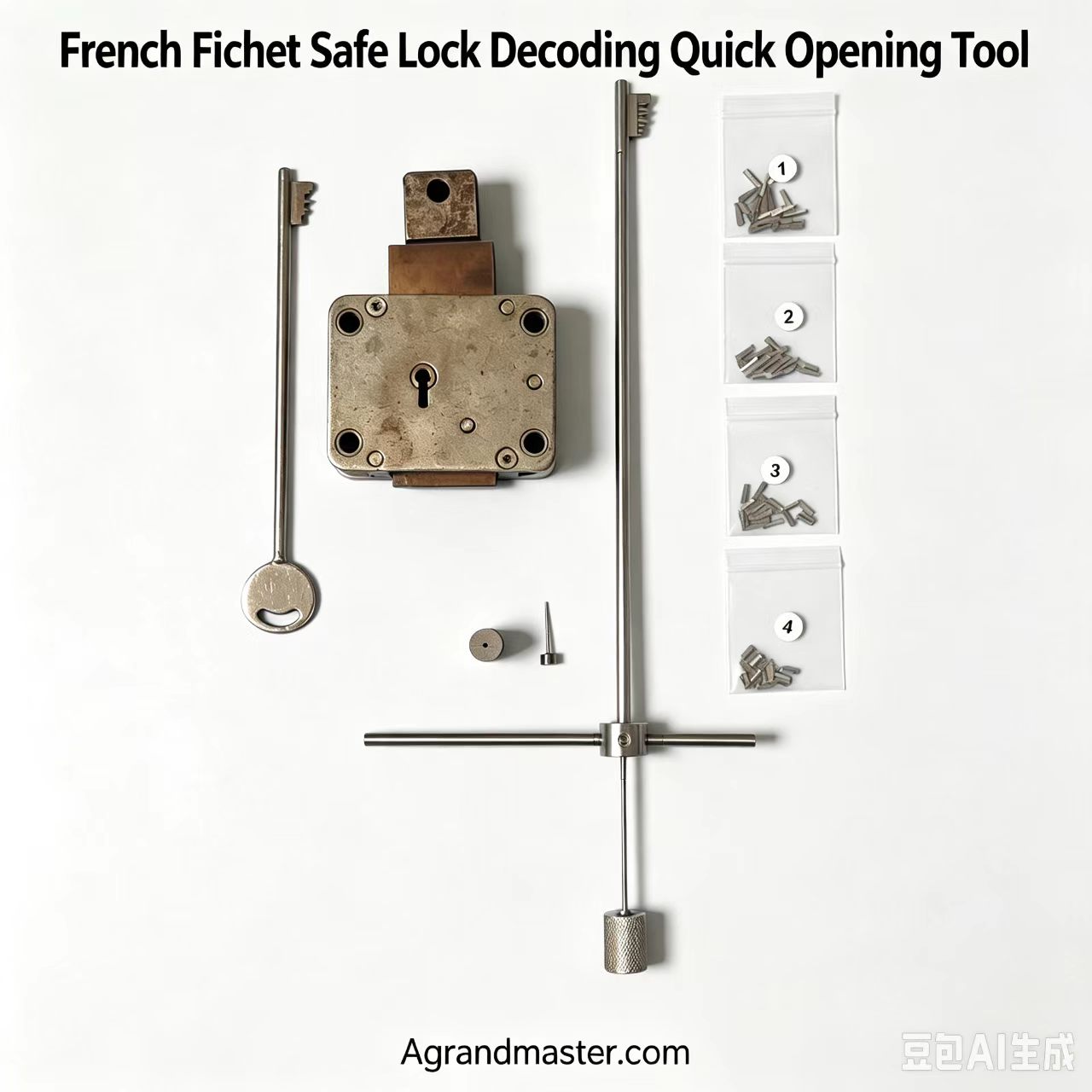 Old French FIchet Treasure Lock Opening Tool