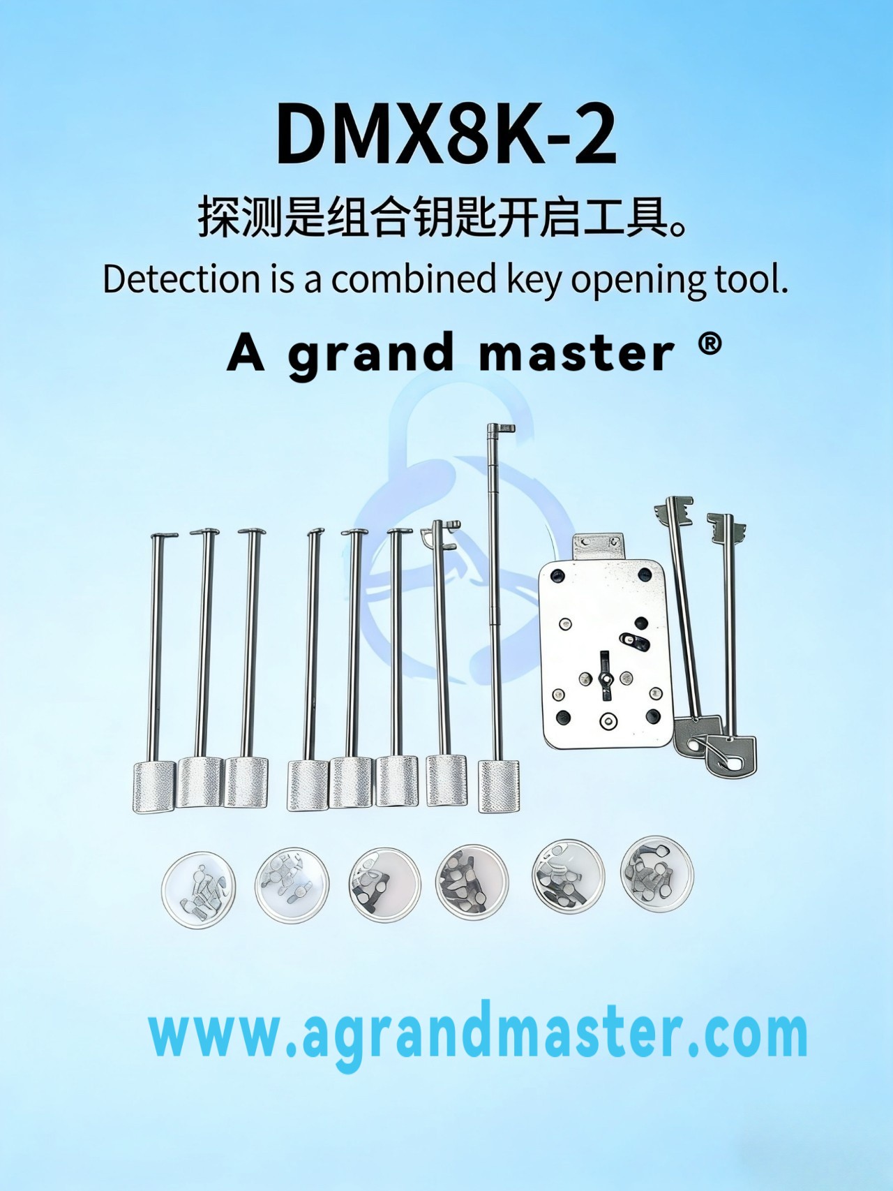 Dimexi 8k-2 tooth reading and detecting combination key tool made in China.